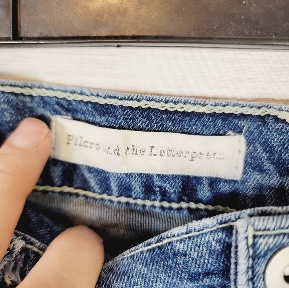 PILCRO & THE LETTERPRESS SLIM BOYFRIEND RAW HEM JEANS, sz 29 - Picture 5 of 8